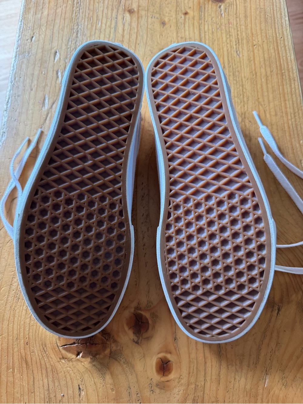 Vans Light Pink and White Canvas Low-Tops - Picture 5 of 13